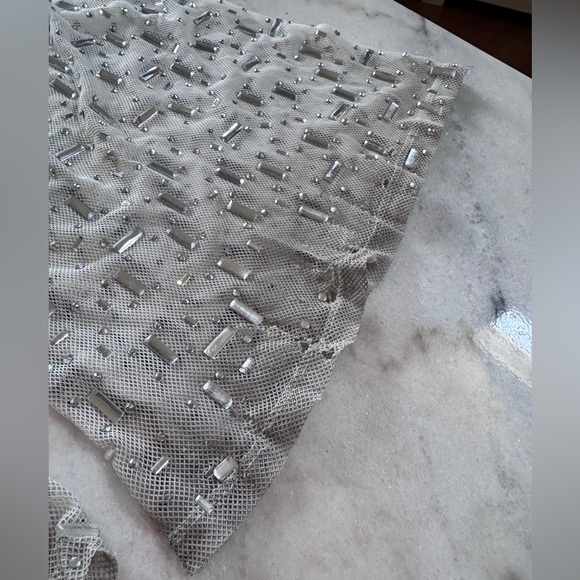 Punchy blonde white sparkly jumpsuit - Picture 4 of 5